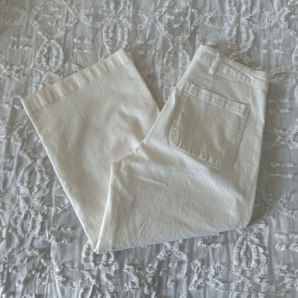 Oat New York Cream Wide Leg Trousers